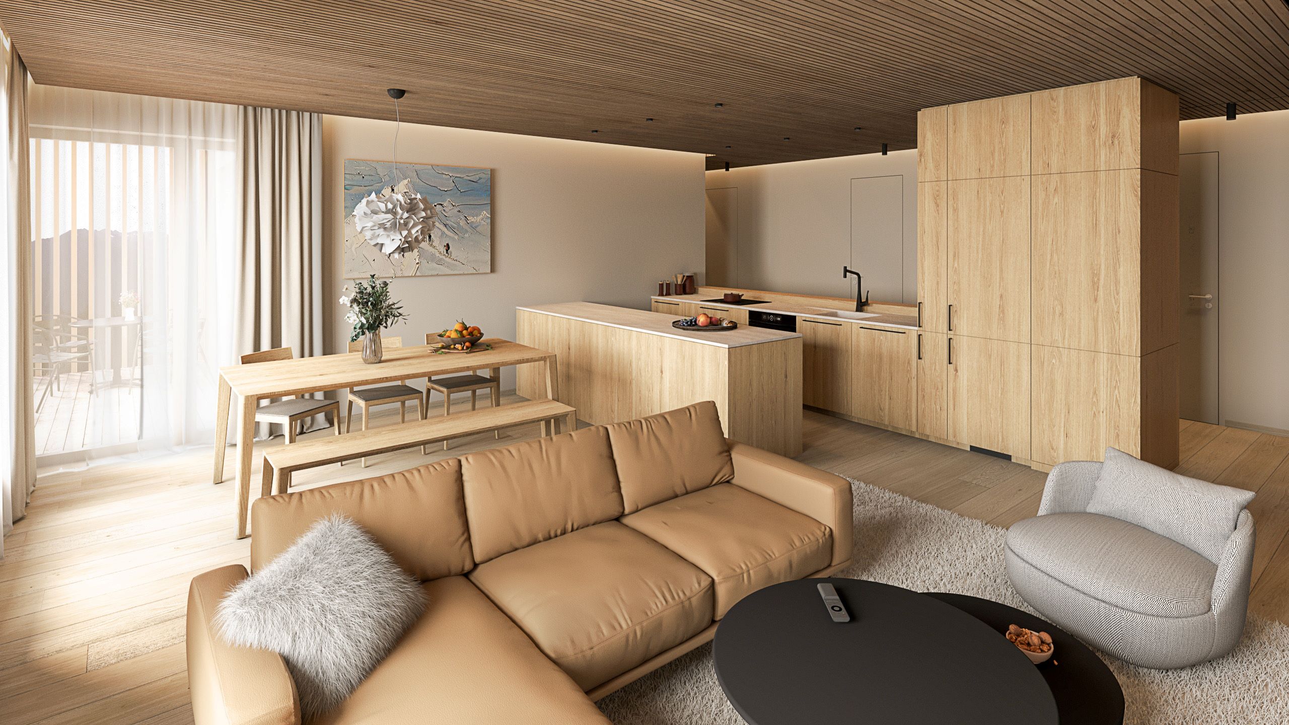 03.A - 4-izb. apartmán, 144,03 m2, DONOVALY, priamo na zjazdovke