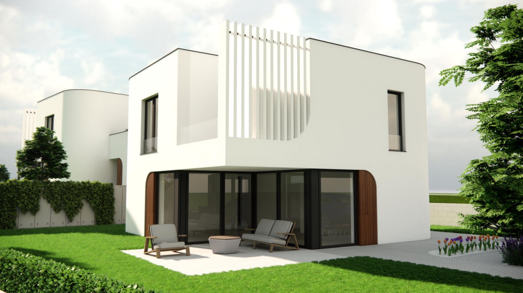 Výnimočný dvojdom v Gbeľanoch s modernou architektúrou a netuctovým dizajnom