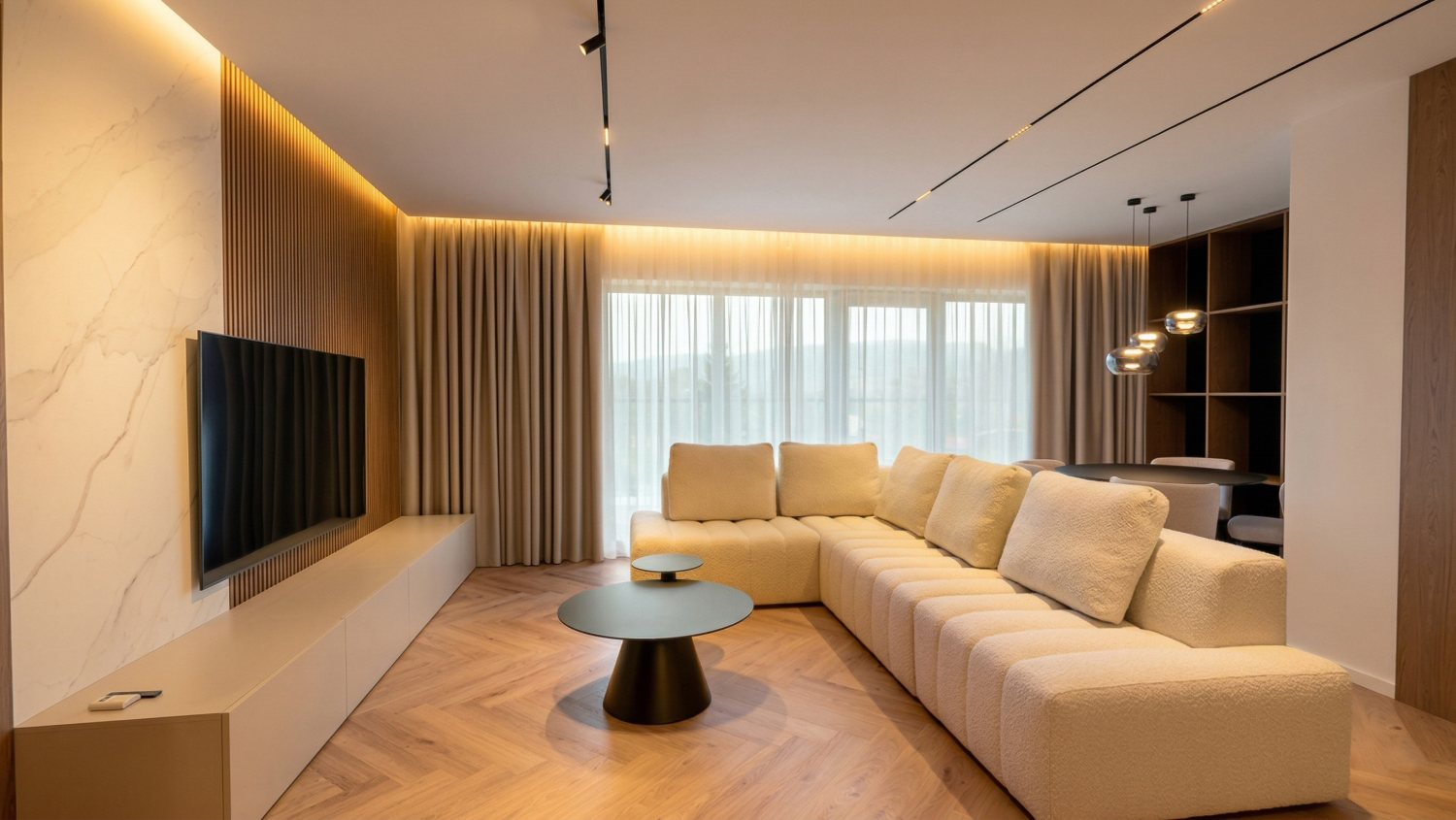 Toto je TEN byt: luxusný 3-izbový, 108 m² + terasa 25,5 m², vlastné parkovanie, Žilina - Bôrik EHS, Cena v RK